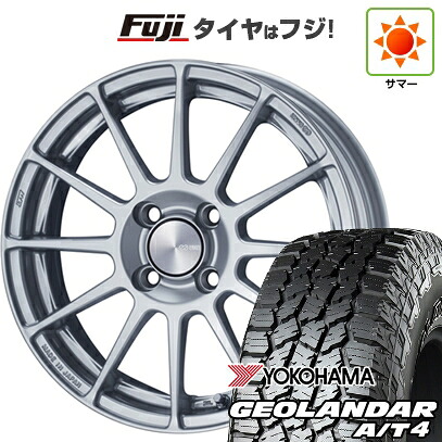 【新品 軽自動車】タフト ソリオ 夏タイヤ ホイール4本セット 165/65R15 ヨコハマ ジオランダー A/T4 G018 RBL ENKEI エンケイ PerformanceLine PF03 5J 15インチ(送料無料)|フジコーポレーション