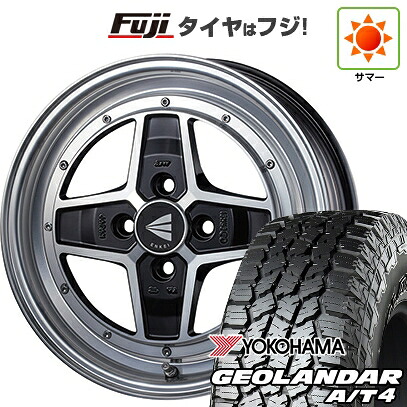 【新品 軽自動車】タフト ソリオ 夏タイヤ ホイール4本セット 165/65R15 ヨコハマ ジオランダー A/T4 G018 RBL ENKEI エンケイ Neo Classic アパッチ2 5J 15インチ(送料無料)