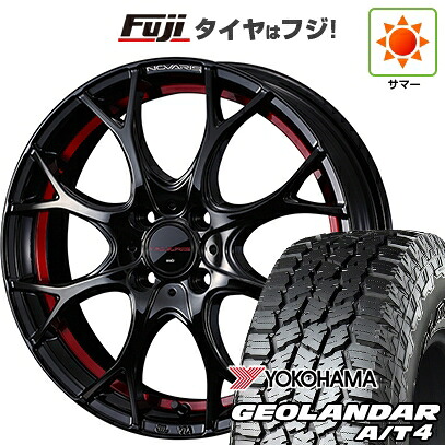 【新品 軽自動車】ハスラー デリカミニ(4WD) 夏タイヤ ホイール4本セット 165/60R15 ヨコハマ ジオランダー A/T4 G018 RBL WEDS ウェッズ ノヴァリス ローグ UY 4.5J 15インチ(送料無料)