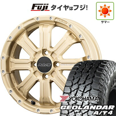 【新品 軽自動車】タフト ソリオ 夏タイヤ ホイール4本セット 165/65R15 ヨコハマ ジオランダー A/T4 G018 RBL RAYS レイズ デイトナ FDX-K コレクション 5J 15インチ(送料無料)|フジコーポレーション