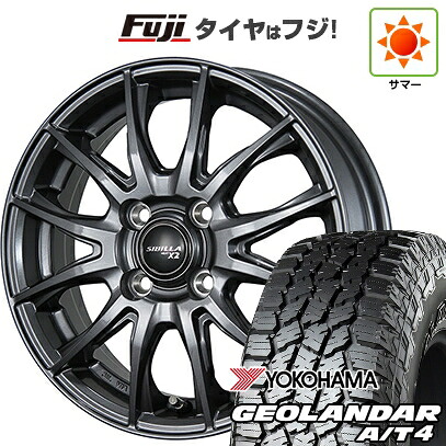【新品 軽自動車】ハスラー デリカミニ(4WD) 夏タイヤ ホイール4本セット 165/60R15 ヨコハマ ジオランダー A/T4 G018 RBL トピー シビラ NEXT X2 4.5J 15インチ(送料無料) 53,100円