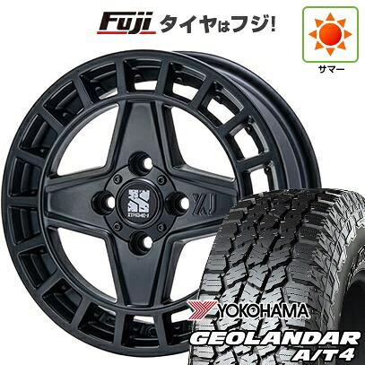 【新品 軽自動車】タフト ソリオ 夏タイヤ ホイール4本セット 165/65R15 ヨコハマ ジオランダー A/T4 G018 RBL MLJ エクストリームJ クアッド 4.5J 15インチ(送料無料)｜フジコーポレーション