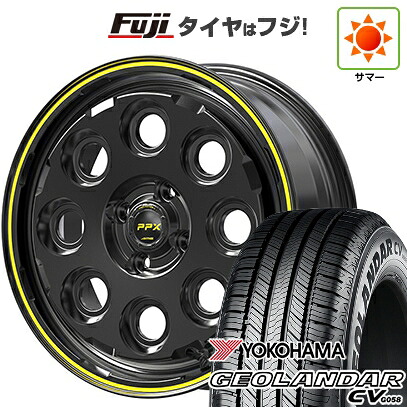 【新品】ライズ/ロッキー（ガソリン） 夏タイヤ ホイール4本セット 195/65R16 ヨコハマ ジオランダー CV G058 共豊 PPX ミルエイト 6J 16インチ(送料無料)