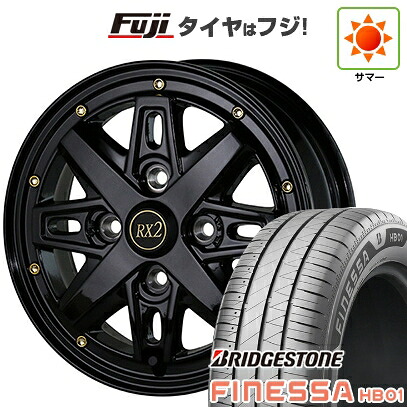 【新品 軽自動車】N-BOX タント スペーシア 夏タイヤ ホイール4本セット 165/55R15 ブリヂストン フィネッサ HB01 ドゥオール アルジェノン フェニーチェ RX-2 5J 15インチ(送料無料)