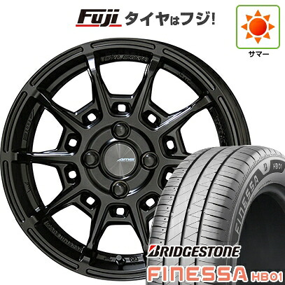 【新品 軽自動車】N-BOX タント スペーシア 夏タイヤ ホイール4本セット 165/55R15 ブリヂストン フィネッサ HB01 共豊 ガレルナ レフィーノ 4.5J 15インチ(送料無料)