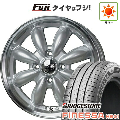 【新品 軽自動車】N-BOX タント スペーシア 夏タイヤ ホイール4本セット 165/55R15 ブリヂストン フィネッサ HB01 ホットスタッフ ララパーム カップ 2 4.5J 15インチ(送料無料)