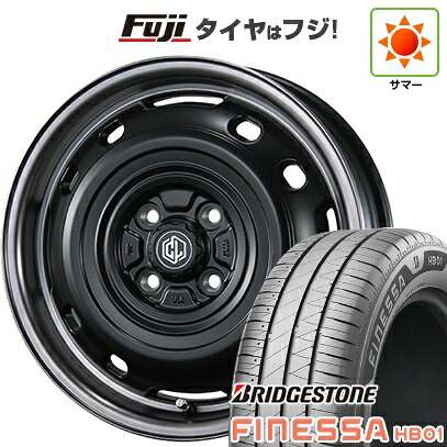 【新品 軽自動車】N-BOX タント スペーシア 夏タイヤ ホイール4本セット 165/55R15 ブリヂストン フィネッサ HB01 シーエルリンク UNIONRIM TX 4.5J 15インチ(送料無料)｜フジコーポレーション