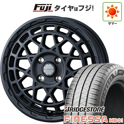 【新品 軽自動車】N-BOX タント スペーシア 夏タイヤ ホイール4本セット 165/55R15 ブリヂストン フィネッサ HB01 WEDS ウェッズアドベンチャー マッドヴァンス X タイプM 4.5J 15インチ(送料無料)