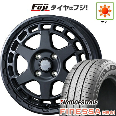 【新品 軽自動車】N-BOX タント スペーシア 夏タイヤ ホイール4本セット 165/55R15 ブリヂストン フィネッサ HB01 WEDS ウェッズアドベンチャー マッドヴァンス X タイプS 4.5J 15インチ(送料無料)