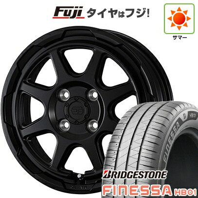 【新品 軽自動車】N-BOX タント スペーシア 夏タイヤ ホイール4本セット 165/55R15 ブリヂストン フィネッサ HB01 WEDS ウェッズアドベンチャー スタットベルク 4.5J 15インチ(送料無料)