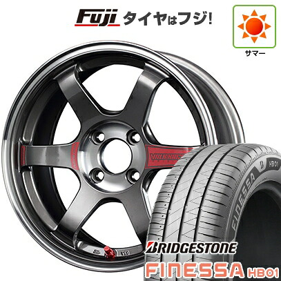 【新品 軽自動車】N-BOX タント スペーシア 夏タイヤ ホイール4本セット 165/55R15 ブリヂストン フィネッサ HB01 RAYS レイズ ボルクレーシング TE37 ソニック SL 5J 15インチ(送料無料)|フジコーポレーション