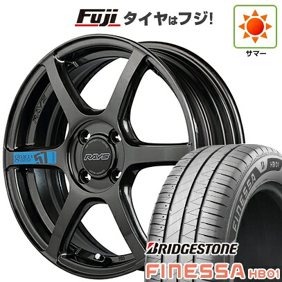 【新品 軽自動車】N-BOX タント スペーシア 夏タイヤ ホイール4本セット 165/55R15 ブリヂストン フィネッサ HB01 RAYS レイズ グラムライツ 57C6 SPEC-M 5J 15インチ(送料無料)