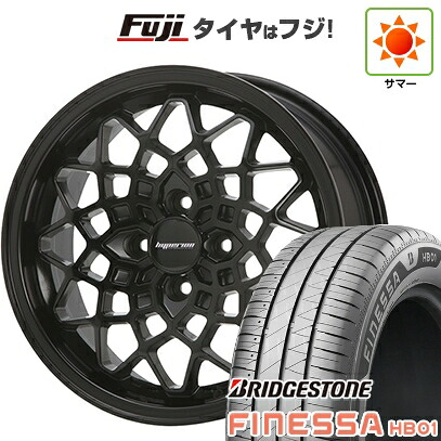 【新品 軽自動車】N-BOX タント スペーシア 夏タイヤ ホイール4本セット 165/55R15 ブリヂストン フィネッサ HB01 MLJ ハイペリオン カルマ 5J 15インチ(送料無料)|フジコーポレーション