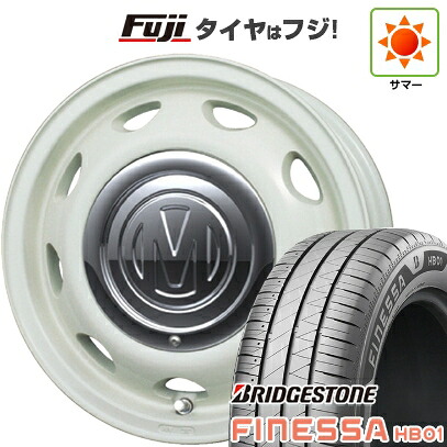 【新品 軽自動車】N-BOX タント スペーシア 夏タイヤ ホイール4本セット 165/55R15 ブリヂストン フィネッサ HB01 クリムソン ディーン ミニ 5J 15インチ(送料無料) 101,970円