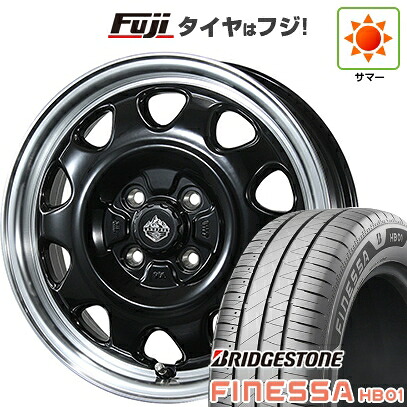 【新品 軽自動車】N-BOX タント スペーシア 夏タイヤ ホイール4本セット 165/55R15 ブリヂストン フィネッサ HB01 トピー ランドフット SWZ 数量限定 4.5J 15インチ(送料無料)