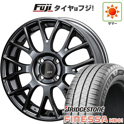 【新品 軽自動車】N-BOX タント スペーシア 夏タイヤ ホイール4本セット 165/55R15 ブリヂストン フィネッサ HB01 SSR GT GTV04 5J 15インチ(送料無料)｜フジコーポレーション