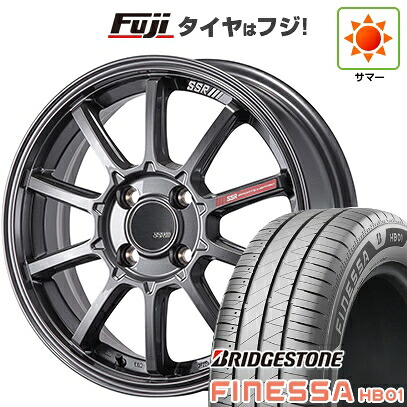 【新品 軽自動車】N-BOX タント スペーシア 夏タイヤ ホイール4本セット 165/55R15 ブリヂストン フィネッサ HB01 SSR GT GTV05 5J 15インチ(送料無料)｜フジコーポレーション