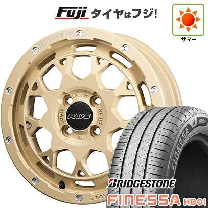 【新品 軽自動車】N-BOX タント スペーシア 夏タイヤ ホイール4本セット 165/55R15 ブリヂストン フィネッサ HB01 RAYS レイズ デイトナ M9+ コレクション 5J 15インチ(送料無料)