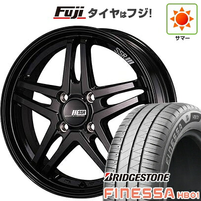 【新品 軽自動車】N-BOX タント スペーシア 夏タイヤ ホイール4本セット 165/55R15 ブリヂストン フィネッサ HB01 SSR GT GTV06 4.5J 15インチ(送料無料)