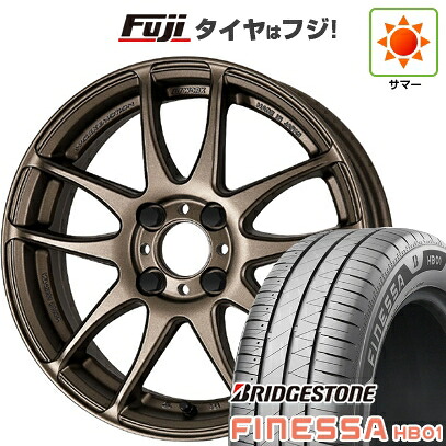 【新品 軽自動車】N-BOX タント スペーシア 夏タイヤ ホイール4本セット 165/55R15 ブリヂストン フィネッサ HB01 WORK ワーク エモーション CR kiwami 5J 15インチ(送料無料)