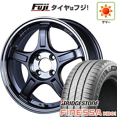 【新品 軽自動車】N-BOX タント スペーシア 夏タイヤ ホイール4本セット 165/55R15 ブリヂストン フィネッサHB01 SSR GT GTX03 5J 15インチ(送料無料)
