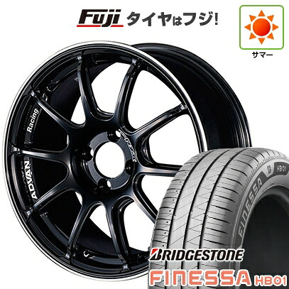 【新品 軽自動車】N-BOX タント スペーシア 夏タイヤ ホイール4本セット 165/55R15 ブリヂストン フィネッサ HB01 ヨコハマ アドバンレーシング RZII 5J 15インチ(送料無料)|フジコーポレーション