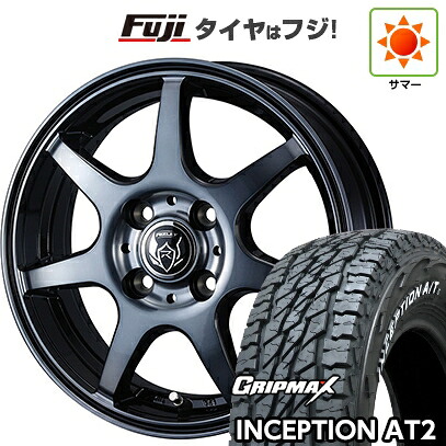【新品 軽自動車】軽トラ 軽バン 夏タイヤ ホイール4本セット 145R12C 80/78N グリップマックス インセプション A/TII RWL(限定) WEDS ウェッズ ライツレー KW 4J 12インチ(送料無料)｜フジコーポレーション
