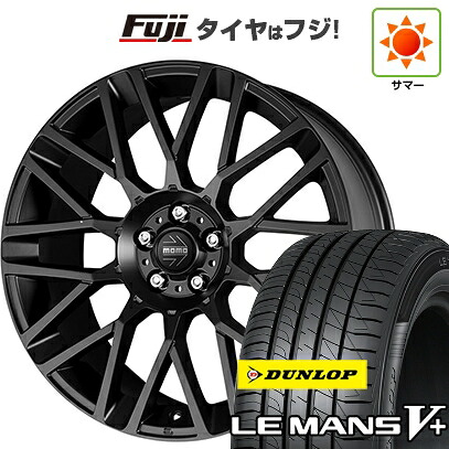 【新品国産車用4穴100】 夏タイヤ ホイール4本セット 205/40R17 ダンロップ ルマン V+(ファイブプラス) モモ リベンジ 7J 17インチ(送料無料)