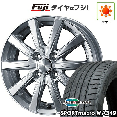【新品】オーラ 夏タイヤ ホイール4本セット 205/50R17 ミレバー スポーツマクロ MA349（限定） WEDS ウェッズ ジョーカー スピリッツ 6J 17インチ(送料無料)