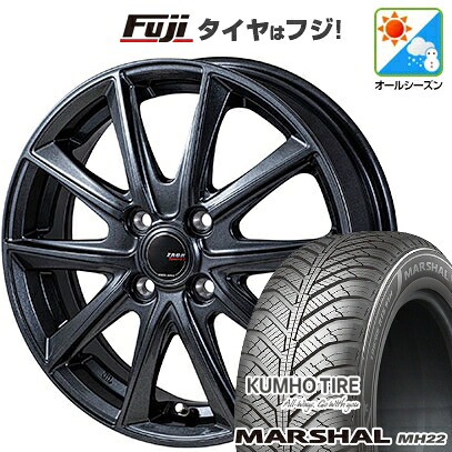 【新品国産車用4穴100】 オールシーズンタイヤ ホイール4本セット 175/65R15 クムホ マーシャル MH22 オールシーズン(限定) モンツァ ZACK Sport-FT 5.5J 15インチ(送料無料)|フジコーポレーション