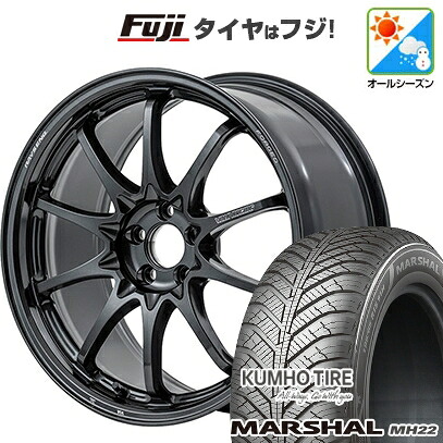 【新品国産車用4穴100】 オールシーズンタイヤ ホイール4本セット 205/45R17 88 W XL クムホ マーシャル MH22 オールシーズン(限定) RAYS レイズ ボルクレーシング CE28N-plus 7J 17インチ(送料無料)