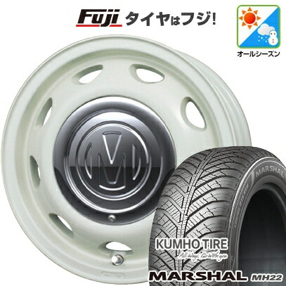 【新品 軽自動車】ソリオ ハスラー オールシーズンタイヤ ホイール4本セット 165/70R14 クムホ マーシャル MH22 オールシーズン(限定) クリムソン ディーン ミニ 5J 14インチ(送料無料)
