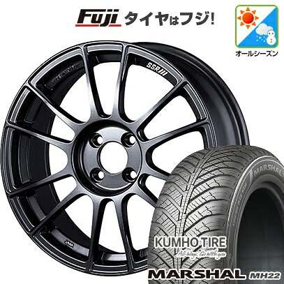 【新品国産車用4穴100】 オールシーズンタイヤ ホイール4本セット 205/45R17 88 W XL クムホ マーシャル MH22 オールシーズン(限定) SSR GT GTX04 7J 17インチ(送料無料)