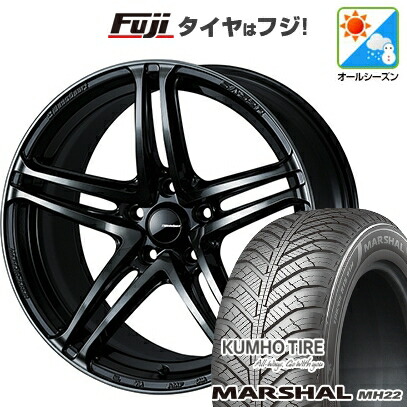 【新品】ルーミー・パッソ・ジャスティ・トール オールシーズンタイヤ ホイール4本セット 175/55R15 クムホ マーシャル MH22 オールシーズン(限定) WEDS ウェッズスポーツ SA-52R 6J 15インチ(送料無料)