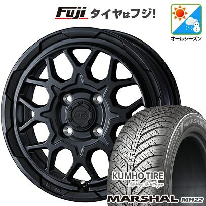 【新品】ルーミー・パッソ・ジャスティ・トール オールシーズンタイヤ ホイール4本セット 165/65R14 クムホ マーシャル MH22 オールシーズン(限定) WEDS ウェッズアドベンチャー スタットベルク2 5J 14インチ(送料無料) 46,860円