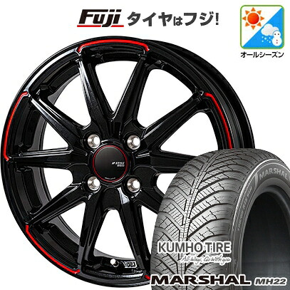 【新品】ルーミー・パッソ・ジャスティ・トール オールシーズンタイヤ ホイール4本セット 175/55R15 クムホ マーシャル MH22 オールシーズン(限定) モンツァ JPスタイル R55 5.5J 15インチ(送料無料)