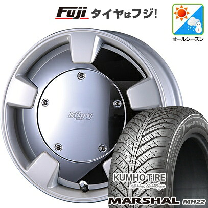 【新品国産車用4穴100】 オールシーズンタイヤ ホイール4本セット 185/65R15 クムホ マーシャル MH22 オールシーズン(限定) クリムソン グーフィー スプリッター 6J 15インチ(送料無料)