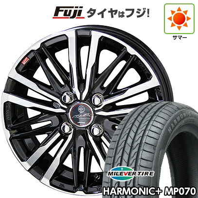 【新品】ライズ/ロッキー（ガソリン） 夏タイヤ ホイール4本セット 195/60R17 ミレバー ハーモニック プラス MP070(限定) 共豊 スマック クレスト 6J 17インチ(送料無料)｜フジコーポレーション