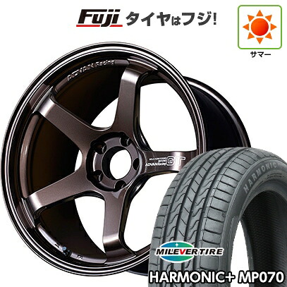 【新品】ライズ/ロッキー（ガソリン） 夏タイヤ ホイール4本セット 195/60R17 ミレバー ハーモニック プラス MP070(限定) ヨコハマ アドバンレーシング GT ビヨンド 7J 17インチ(送料無料)｜フジコーポレーション