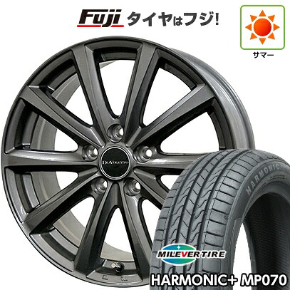 【新品 軽自動車】N-BOX タント スペーシア 夏タイヤ ホイール4本セット 165/55R15 ミレバー ハーモニック プラス MP070(限定) コスミック ディアヴォレット D.TEN 4.5J 15インチ(送料無料)