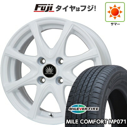 【新品 軽自動車】ハスラー デリカミニ(4WD) 夏タイヤ ホイール4本セット 165/60R15 ミレバー ミレコンフォート MP071(限定) プレミックス アマルフィV Jr(ホワイト) 4.5J 15インチ(送料無料)
