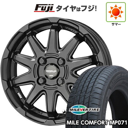 【新品国産車用4穴100】 夏タイヤ ホイール4本セット 185/55R16 ミレバー ミレコンフォート MP071(限定) 共豊 サーキュラー C10S 6J 16インチ(送料無料)