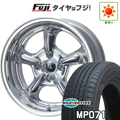 【新品国産車用4穴100】 夏タイヤ ホイール4本セット 185/60R15 ミレバー ミレコンフォート MP071(限定) WORK ワーク グッカーズ HEMI 6.5J 15インチ(送料無料)