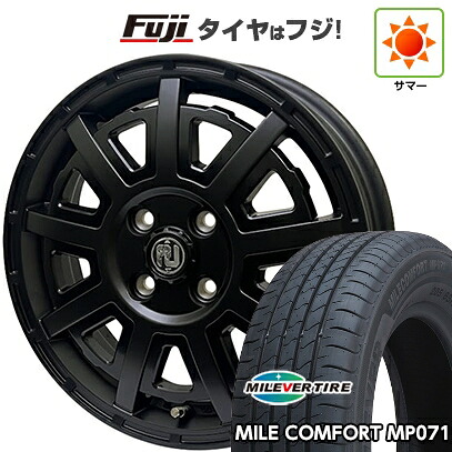【新品 軽自動車】N-BOX タント スペーシア 夏タイヤ ホイール4本セット 155/65R14 ミレバー ミレコンフォート MP071(限定) リヴァイ オフロード プラスティックボム 4.5J 14インチ(送料無料)
