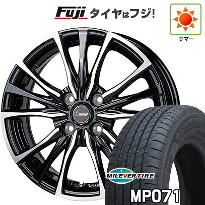 【新品国産車用4穴100】 夏タイヤ ホイール4本セット 185/55R16 ミレバー ミレコンフォート MP071(限定) ホットスタッフ クロノス CH-110 6J 16インチ(送料無料)