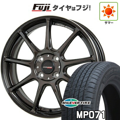 【新品国産車用4穴100】 夏タイヤ ホイール4本セット 185/60R15 ミレバー ミレコンフォート MP071(限定) ホットスタッフ クロススピード ハイパーエディションRS9 5.5J 15インチ(送料無料)