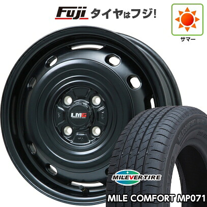 【新品 軽自動車】ハスラー デリカミニ(4WD) 夏タイヤ ホイール4本セット 165/60R15 ミレバー ミレコンフォート MP071(限定) レアマイスター LMG OFF-STYLE 2 (マットブラック) 4.5J 15インチ(送料無料)