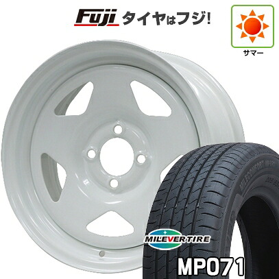 【新品国産車用4穴100】 夏タイヤ ホイール4本セット 185/65R15 ミレバー ミレコンフォート MP071(限定) モリタ デイトナズ S/R 6J 15インチ(送料無料)