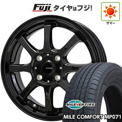 【新品 軽自動車】ハスラー デリカミニ(4WD) 夏タイヤ ホイール4本セット 165/60R15 ミレバー ミレコンフォート MP071(限定) ホットスタッフ ジースピード G-08 4.5J 15インチ(送料無料)