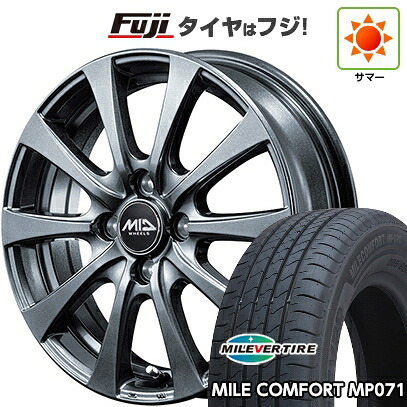 【新品 軽自動車】ハスラー デリカミニ(4WD) 夏タイヤ ホイール4本セット 165/60R15 ミレバー ミレコンフォート MP071(限定) MID WHEELS G10 4.5J 15インチ(送料無料)